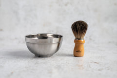 Shaving Bowl and Brush