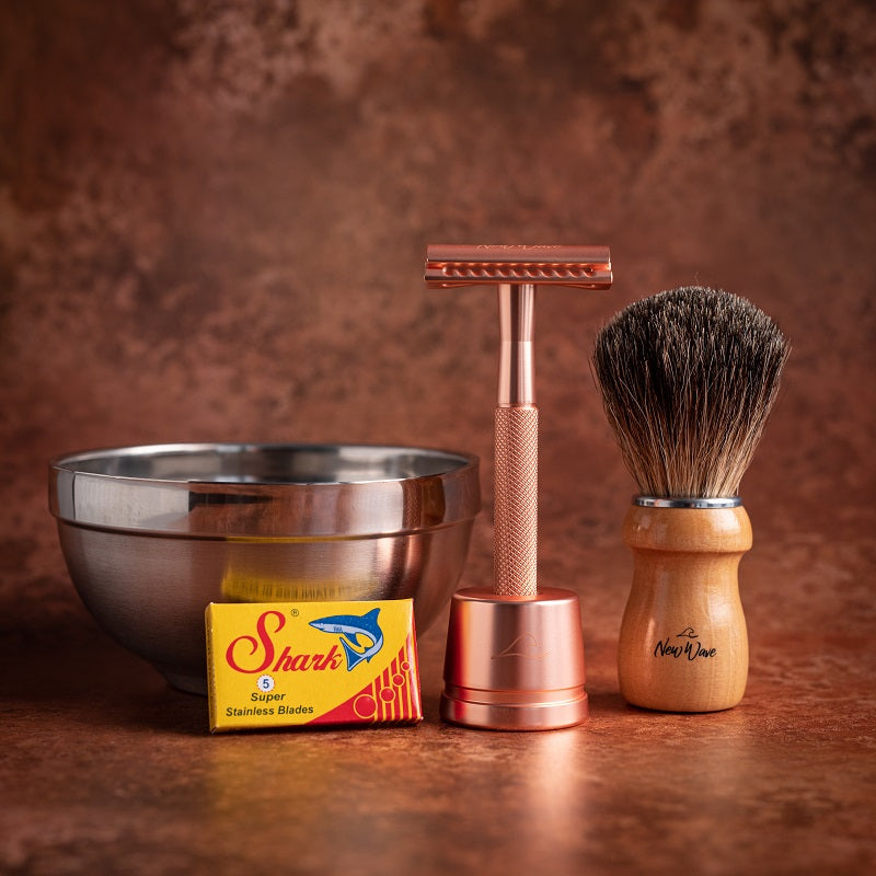 New Wave Shaving Bowl and Brush - new-wave-shaving