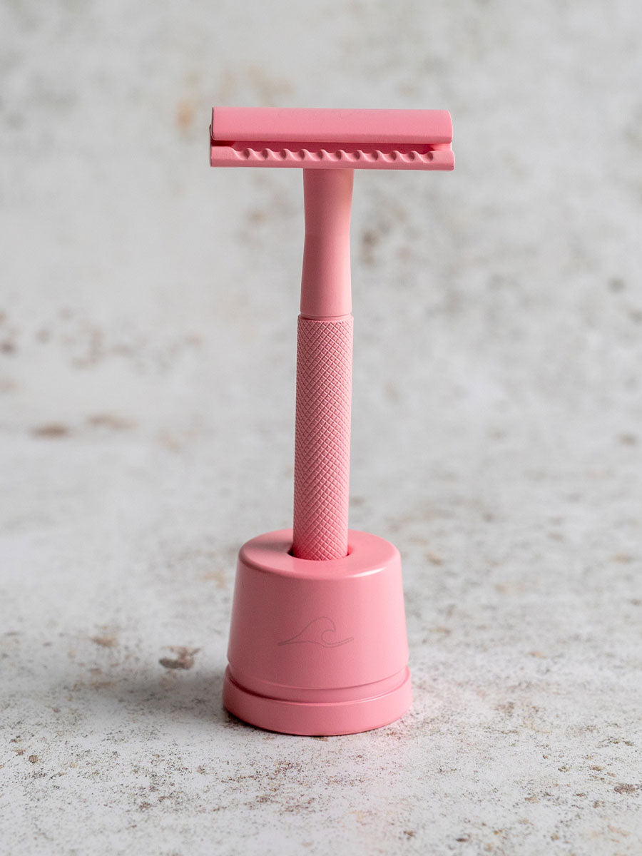 Pink Safety Razor - new-wave-shaving